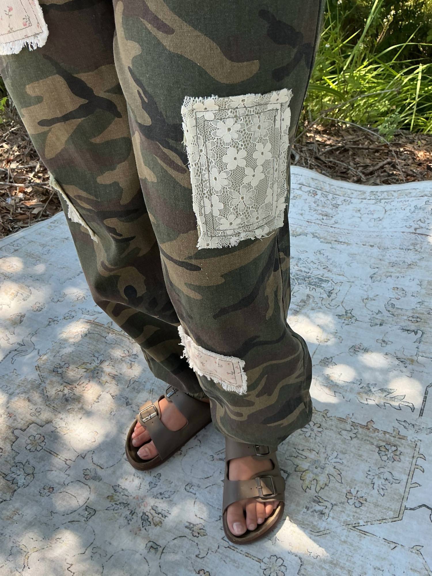 Pol - Twill Patches Elastic Cuff Pants