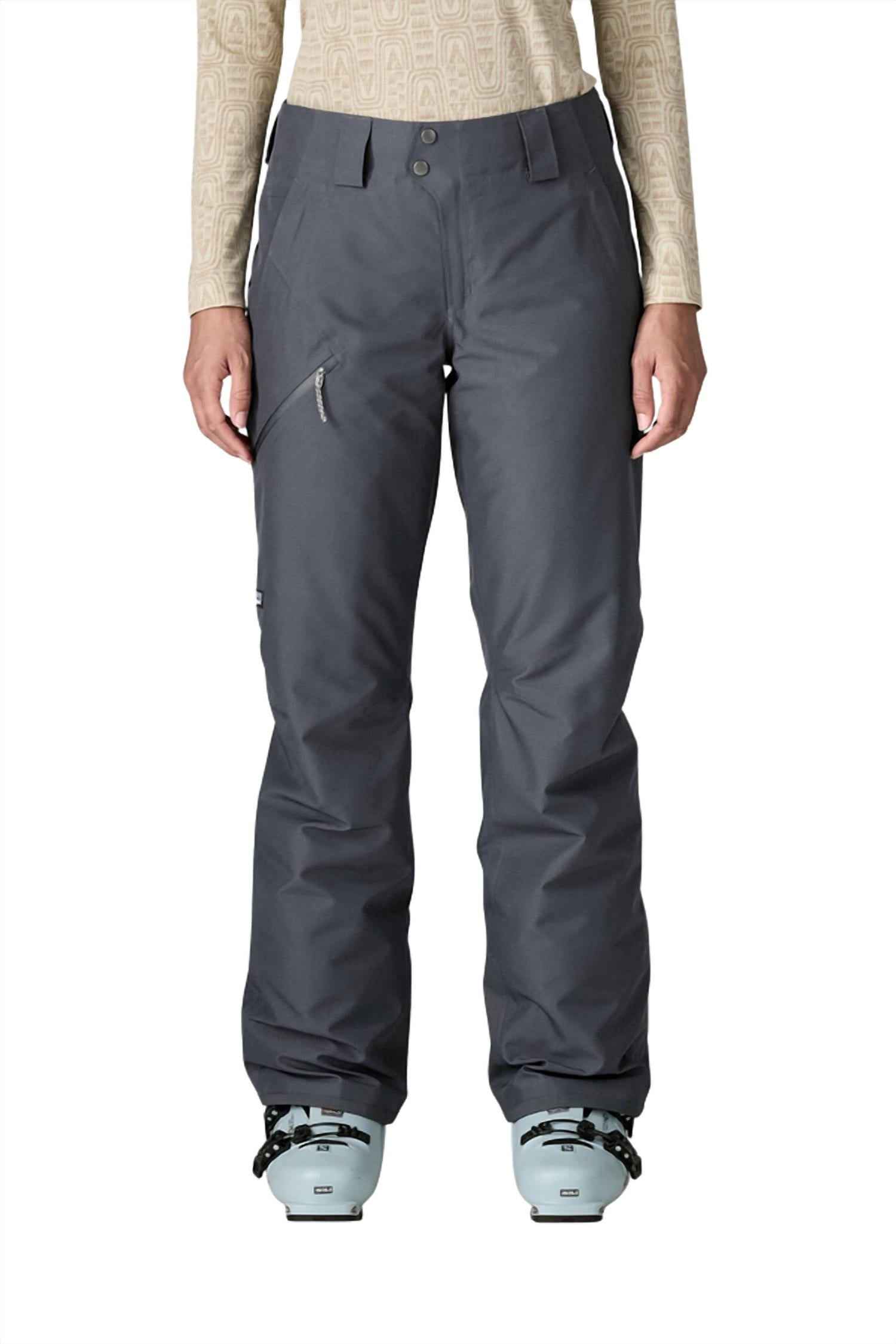 Patagonia Insulated Powder Town Pants in smolder blue - women's pants