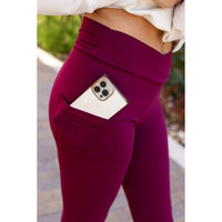Julia Rose - Molly Crossover Full Length Leggings With Pockets