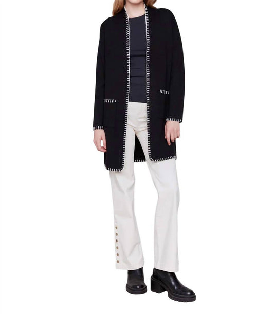 Charlie B - Blanket Stitch Long Cardigan