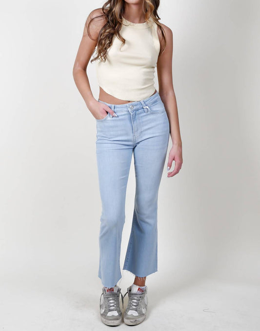 Frame - Le Crop Mini Boot Raw Fray Jeans