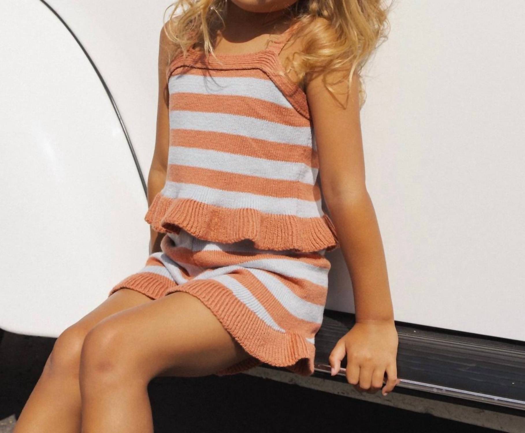 Rylee + Cru - Girl's Naomi Americana Stripe Set