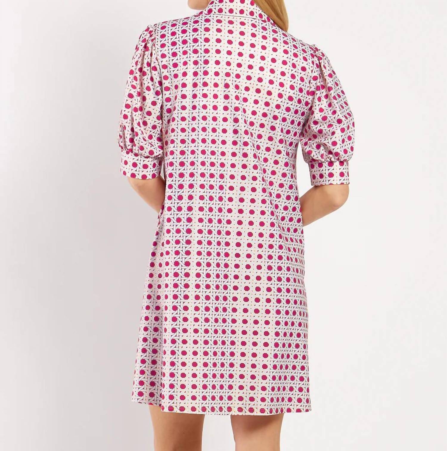 JUDE CONNALLY Emerson Mini Dress in raspberry gold - women's dress - alternate view
