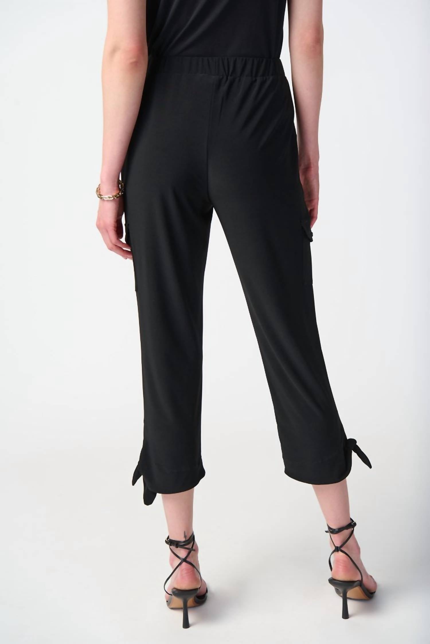 Joseph Ribkoff - Knit Jogger Pants with Cargo Pockets