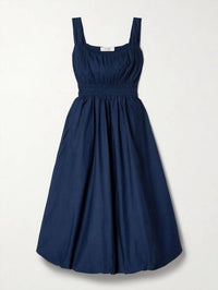 SEA Emmet Midi Bubble Dress in navy - women's dress - view 5