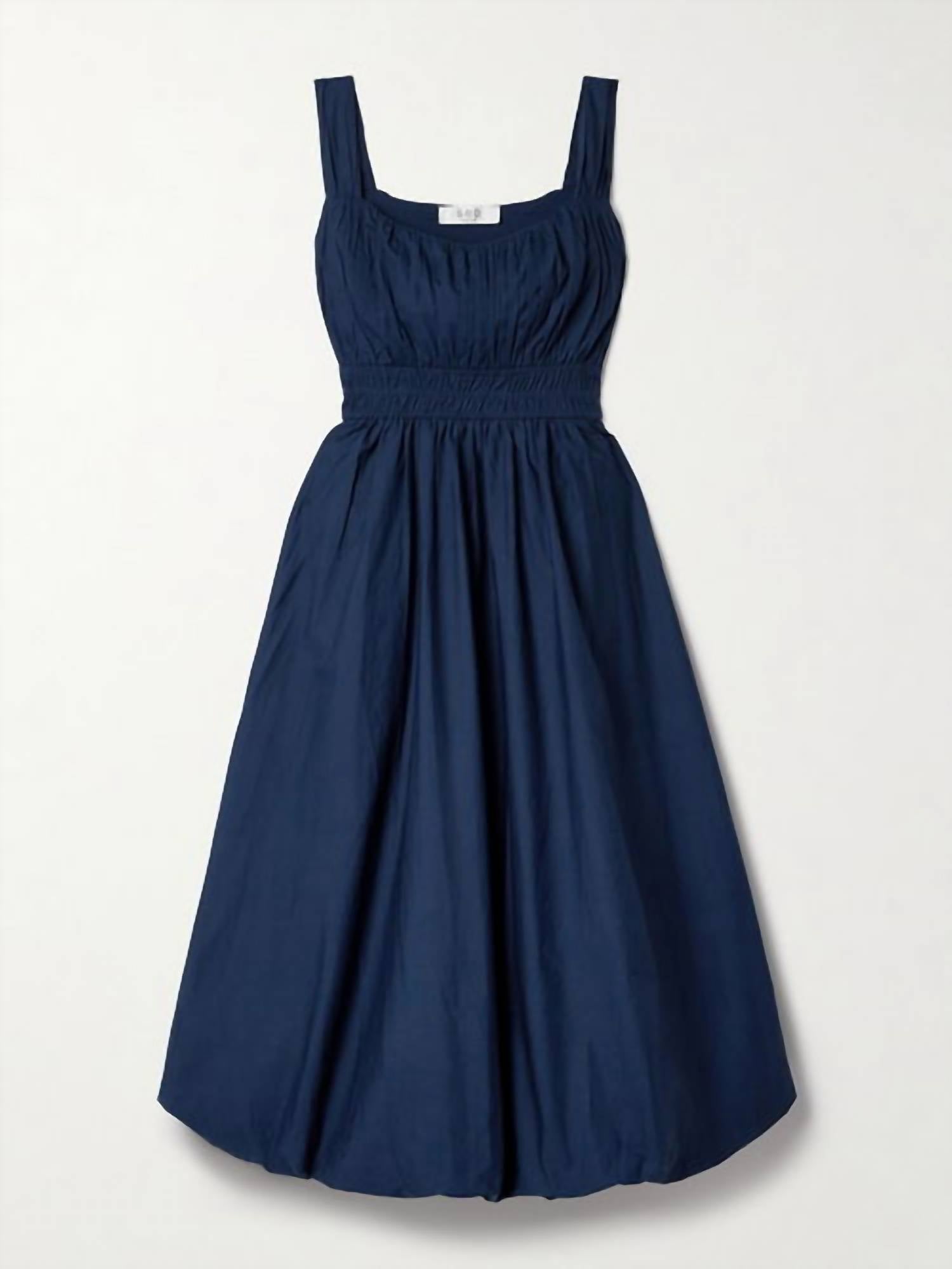 SEA Emmet Midi Bubble Dress in navy - women's dress - view 5
