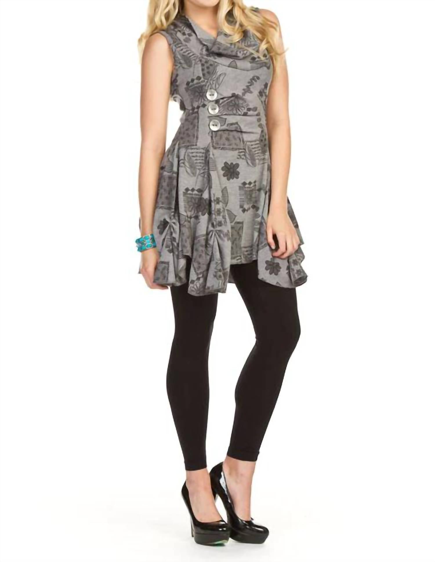 Papillon - Floral Multi Print Hem Detail Dress