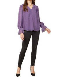 Entro - Textured V-neck Top
