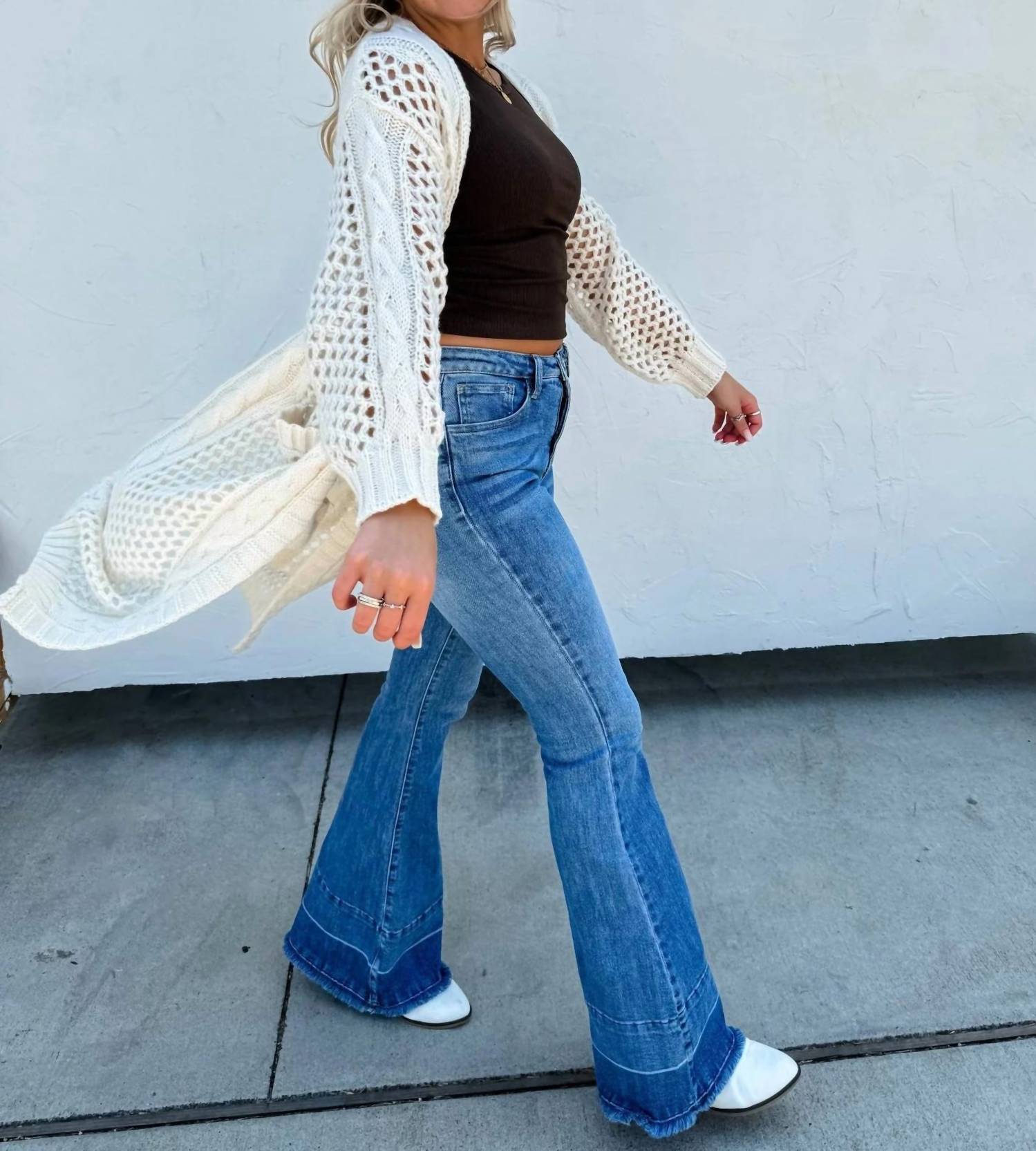Blakeley - Crochet Knit Cardigan