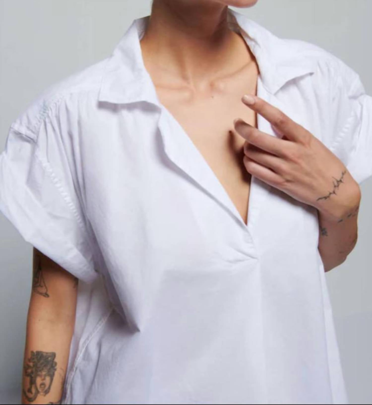 Nation Ltd - Elliot Cap Sleeves Shirt