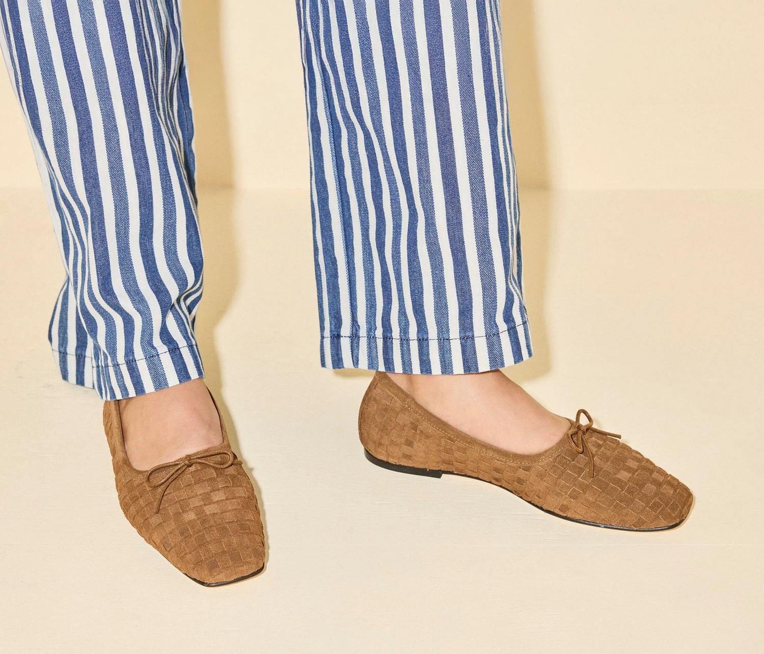 Freda Salvador - Women's Jada Woven Suede Flats
