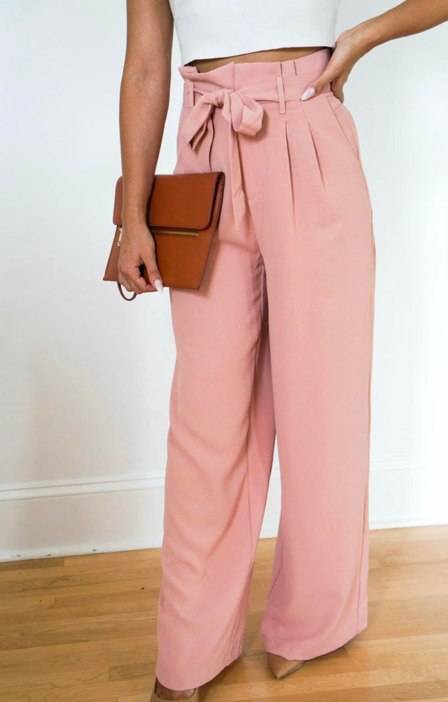 Do+Be - Wide leg pants with belt