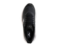 MIZUNO Women's Wave Horizon 8 Wide Shoe in black white - women's shoe - detail view