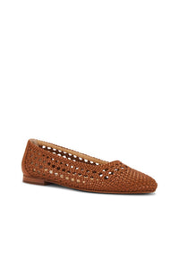 Dolce Vita Women's Catia Braided Leather Flats in luggage - women's flats