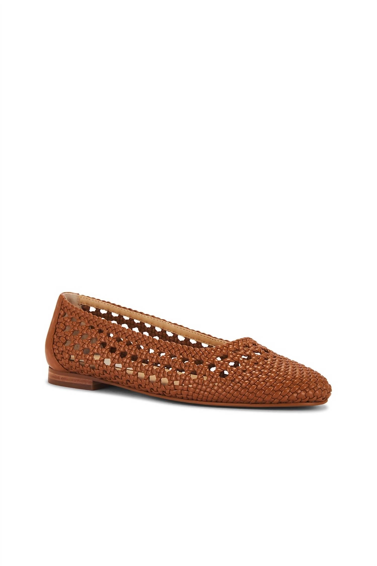 Dolce Vita Women's Catia Braided Leather Flats in luggage - women's flats