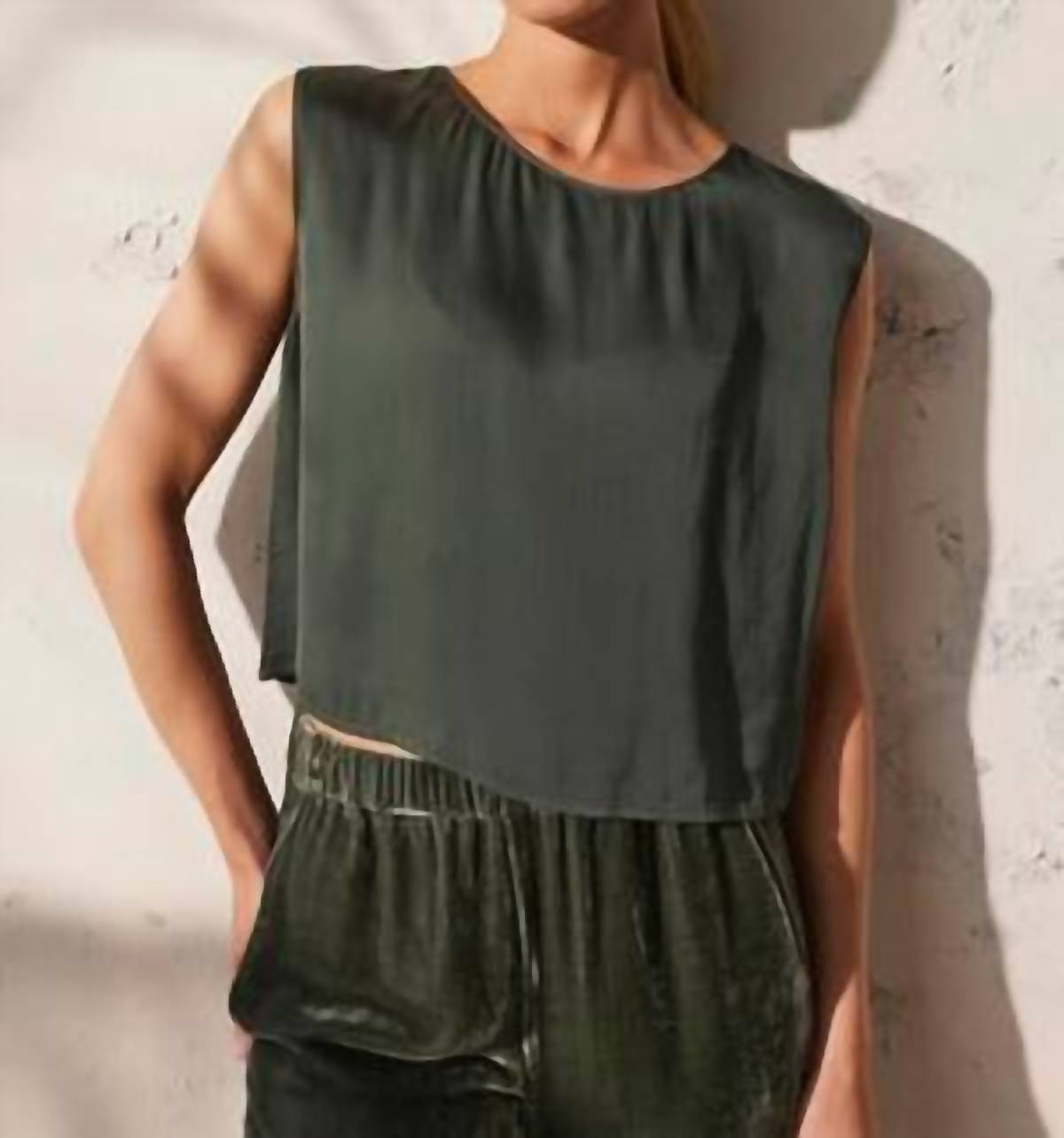 Velvet By Graham & Spencer - Bonny Sleeveless Satin Top