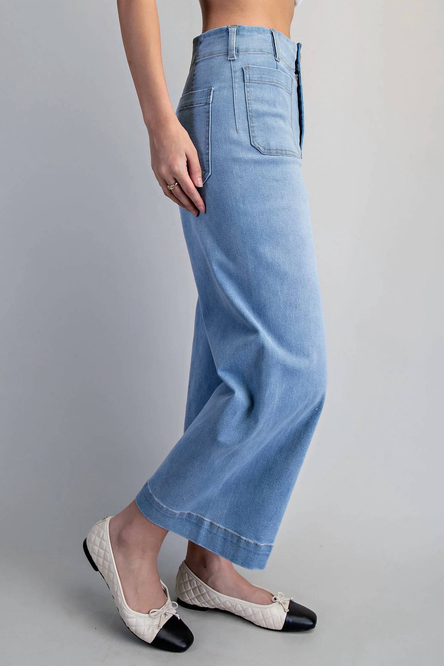 Ee:Some - Straight Leg Denim Pants