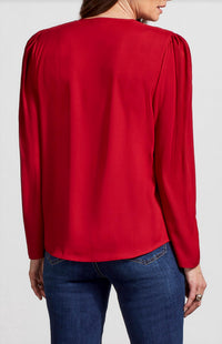Tribal - Pleated Wrap Blouse