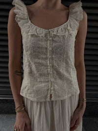 Dex - Eyelet Tank Top