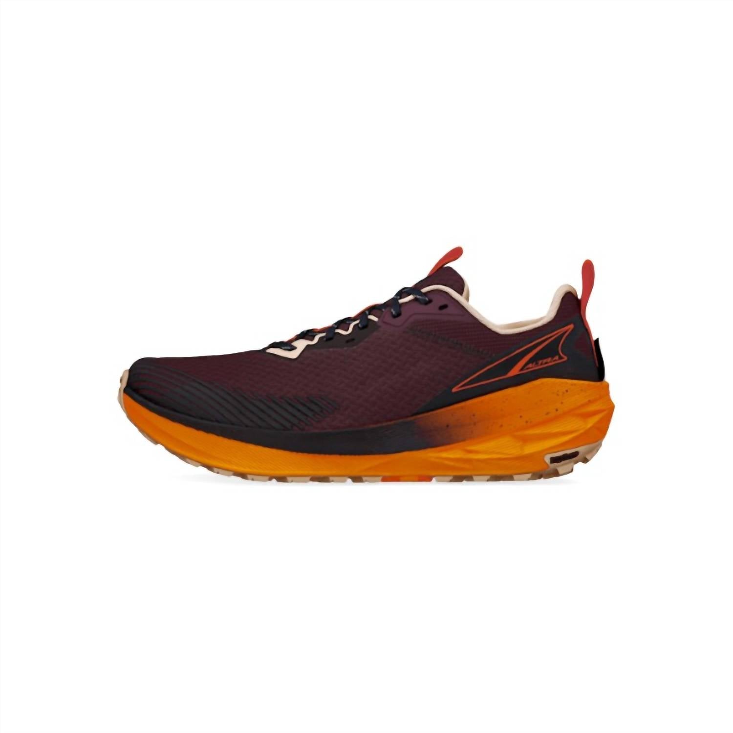 ALTRA Men's Experience Wild 2 Shoes in maroon 1 - men's shoe - detail view