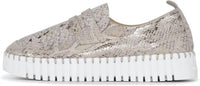 Ilse Jacobsen Women's Tulip 3868 Sneaker Shoe in wheat - women's sneaker - detail view