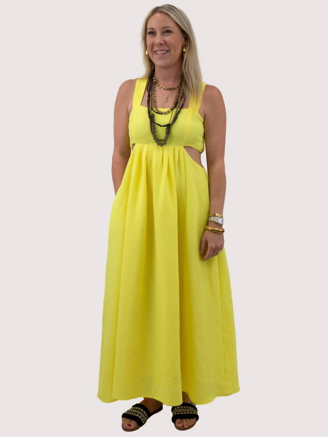Davi & Dani - Cutout Maxi Dress