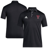 adidas Men's Texas Tech Coaches Aeroready Polo in black - men's shirt - alternate view
