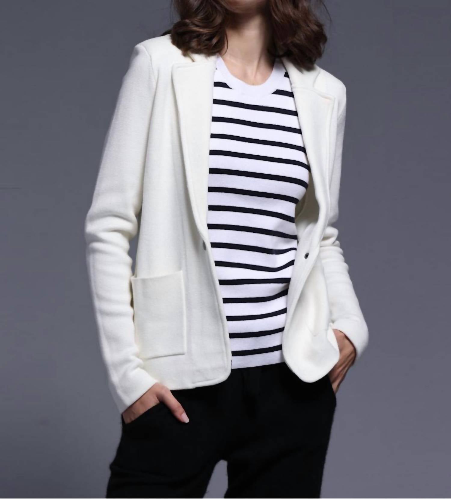Minnie Rose - Cotton Blend Peacoat