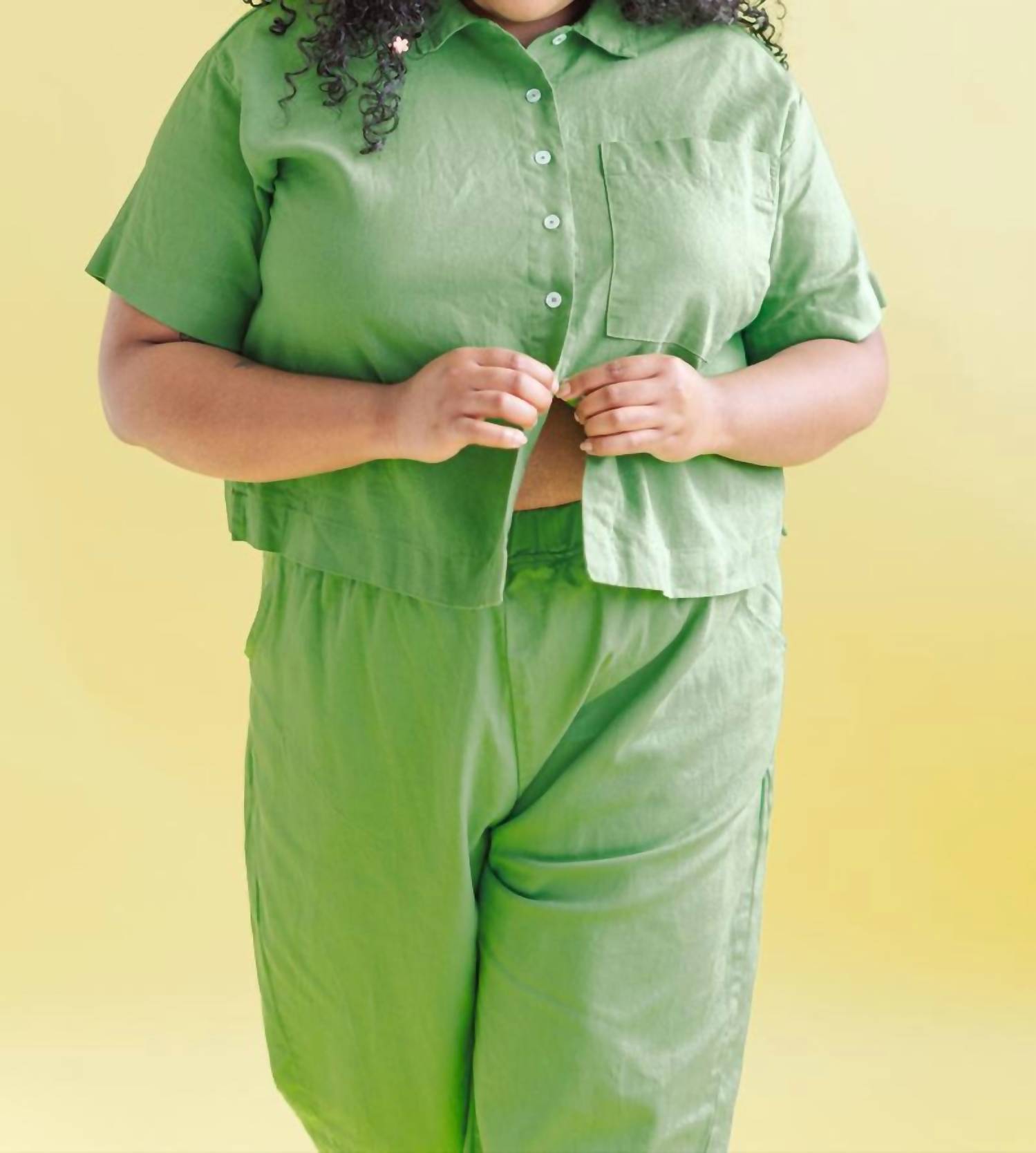 Nettle Studios - Women's Boxy Collared Top