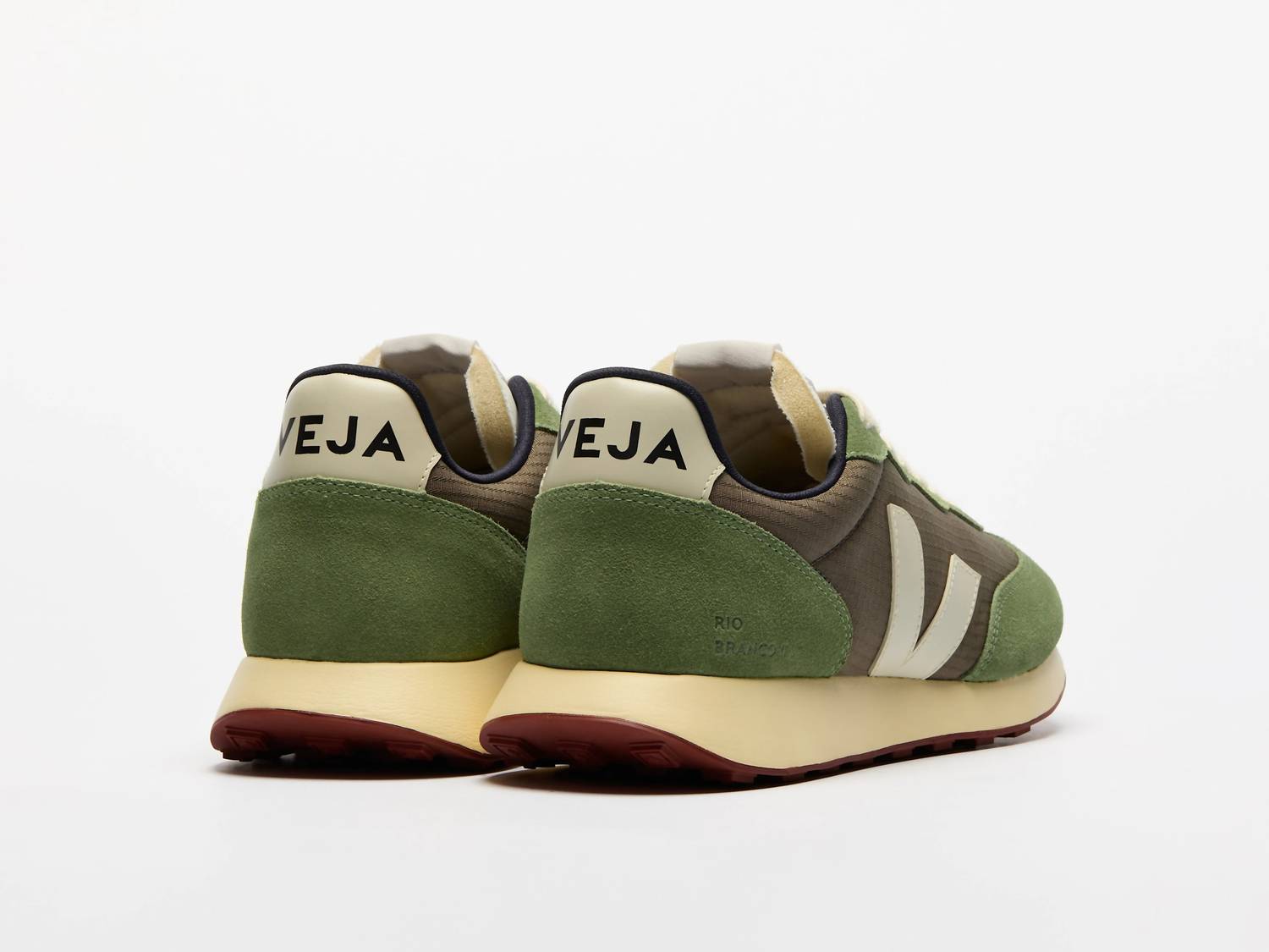 VEJA Women's Rio Branco Sneakers in kaki pierre - women's sneaker - detail view