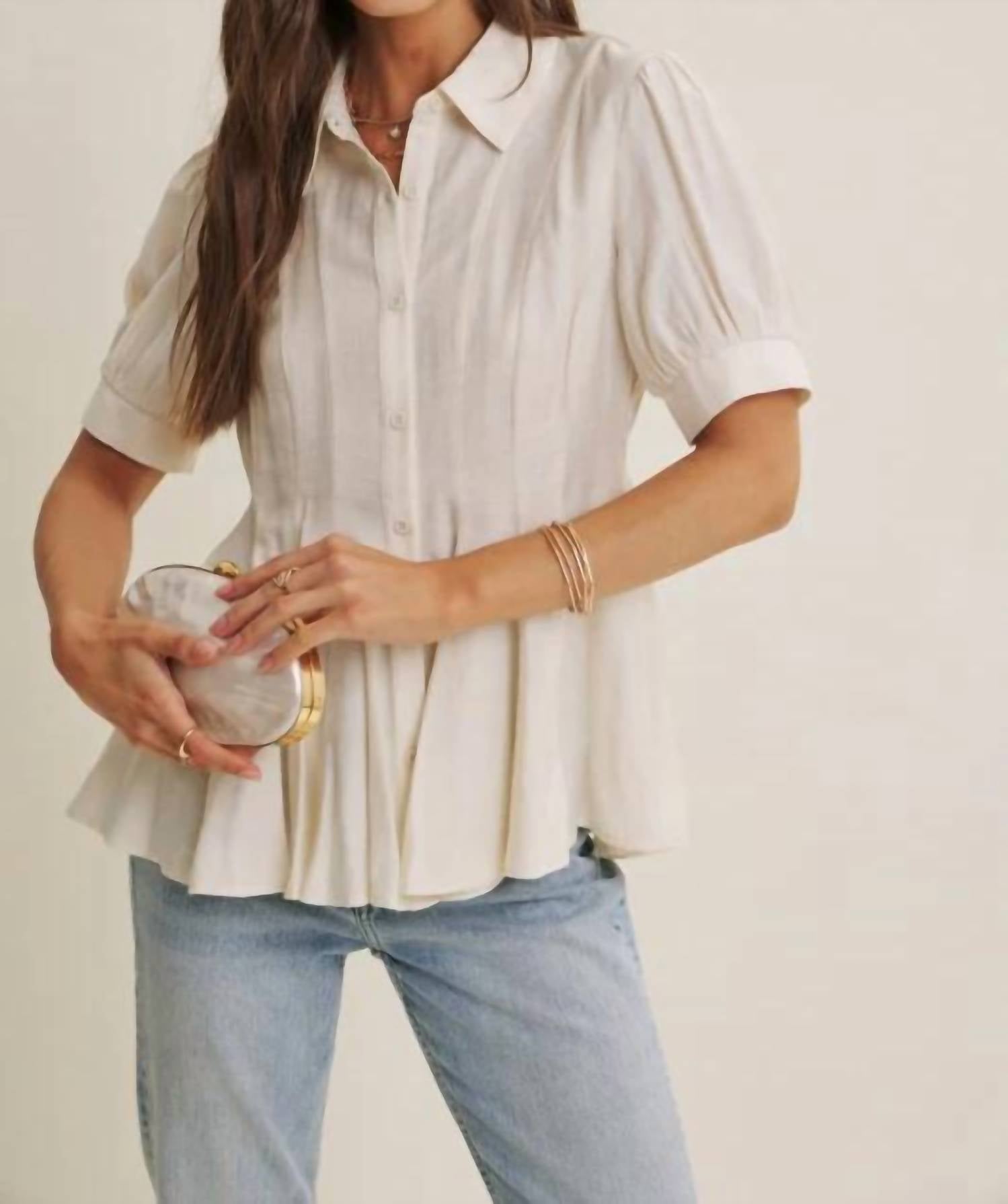 In February - Katie Button-down Top