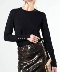 Vine & Love - Button Detail Knitted Sweater