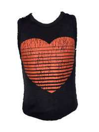 Vintage Havana - Girls Ribbed Heart Tank Top
