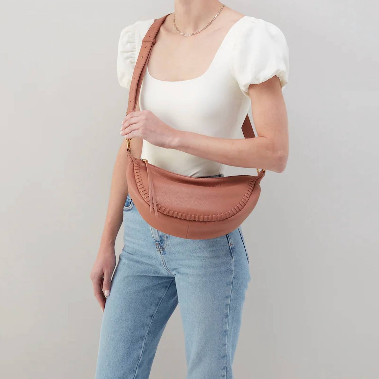 Hobo - Knox Leather Crescent Sling Bag
