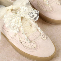 Miim - Women's Eleanor Satin And Lace Sneakers