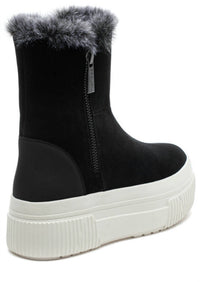 J/SLIDES Women's Wally Cold Weather Boots in black - women's shoe - detail view
