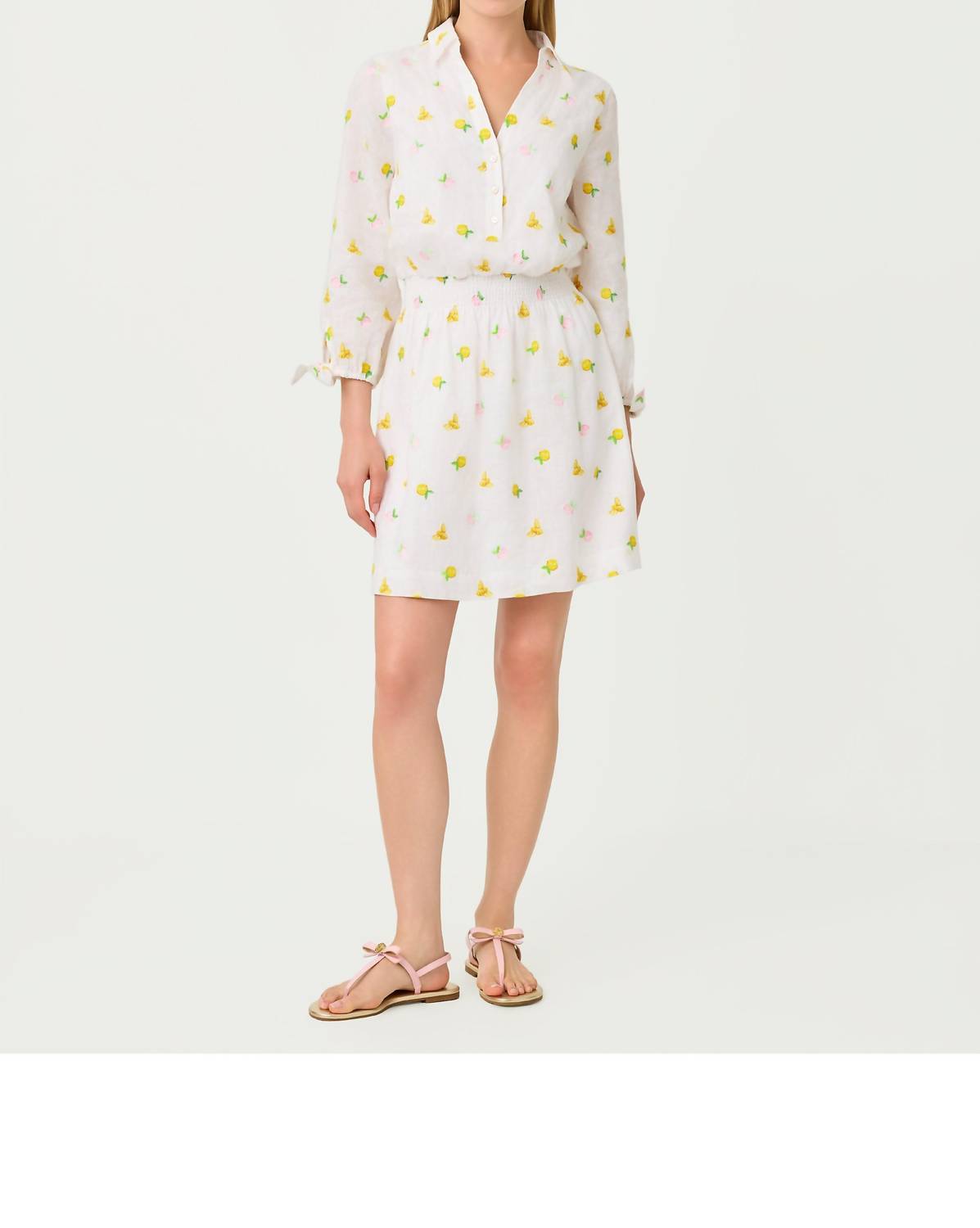 Lilly Pulitzer - Abralynn Embroidered Linen Shirtdress