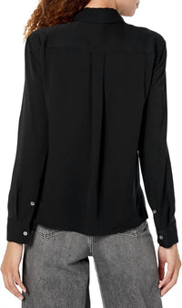 Theory - Wide Tie Neck Blouse