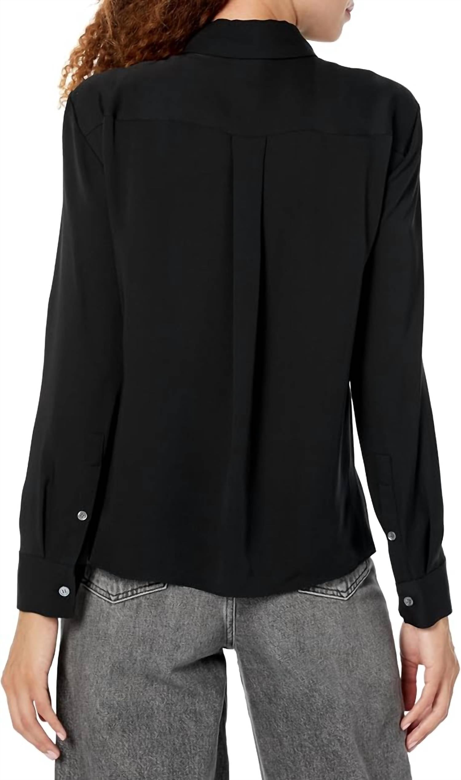 Theory - Wide Tie Neck Blouse