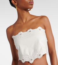 Posse - Antoinette Embroidred Cotton Top