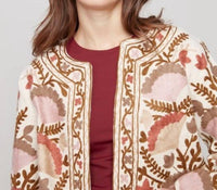 Charlie B - Embroidered Open Front Jacket