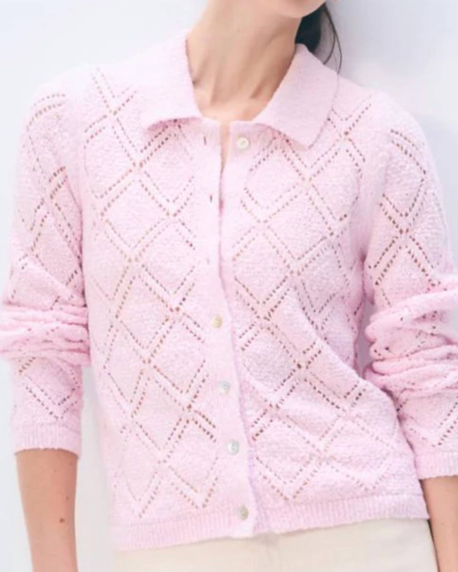 White + Warren - Cotton Pointelle Shirt