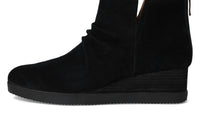 dansko Women's Stephanie Waterproof Suede Bootie in black - women's shoe - alternate view