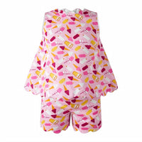 Rachel Riley - Girls Ice Cream Scalloped Short Set