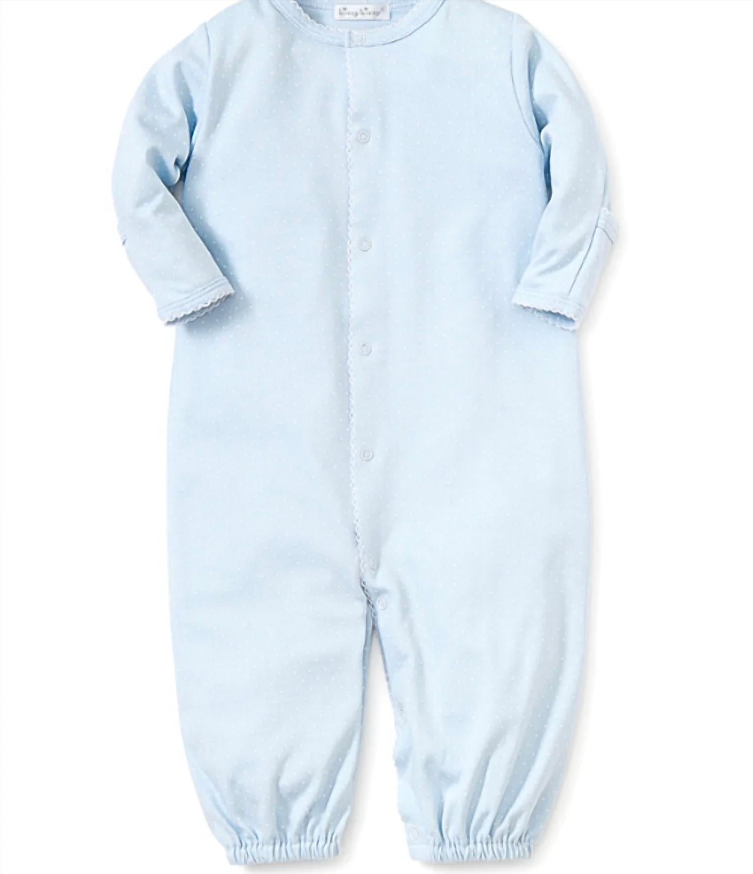 kissy kissy Kids Preemie Dots Convertible & Hat Set in blue - kids' item