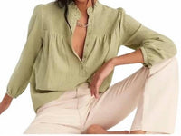 J.Crew - Long Sleeved Smocked Gauze Top