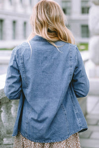 Pretty Bash - Denim Button Up Jacket