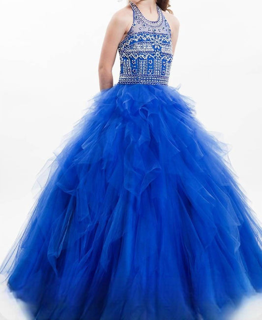 Rachel Allan - Beaded Soft Tulle Ball Gown