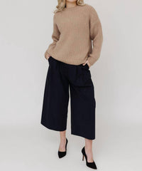 Tibi - Bio Twill Triple Pleat Cropped Pant