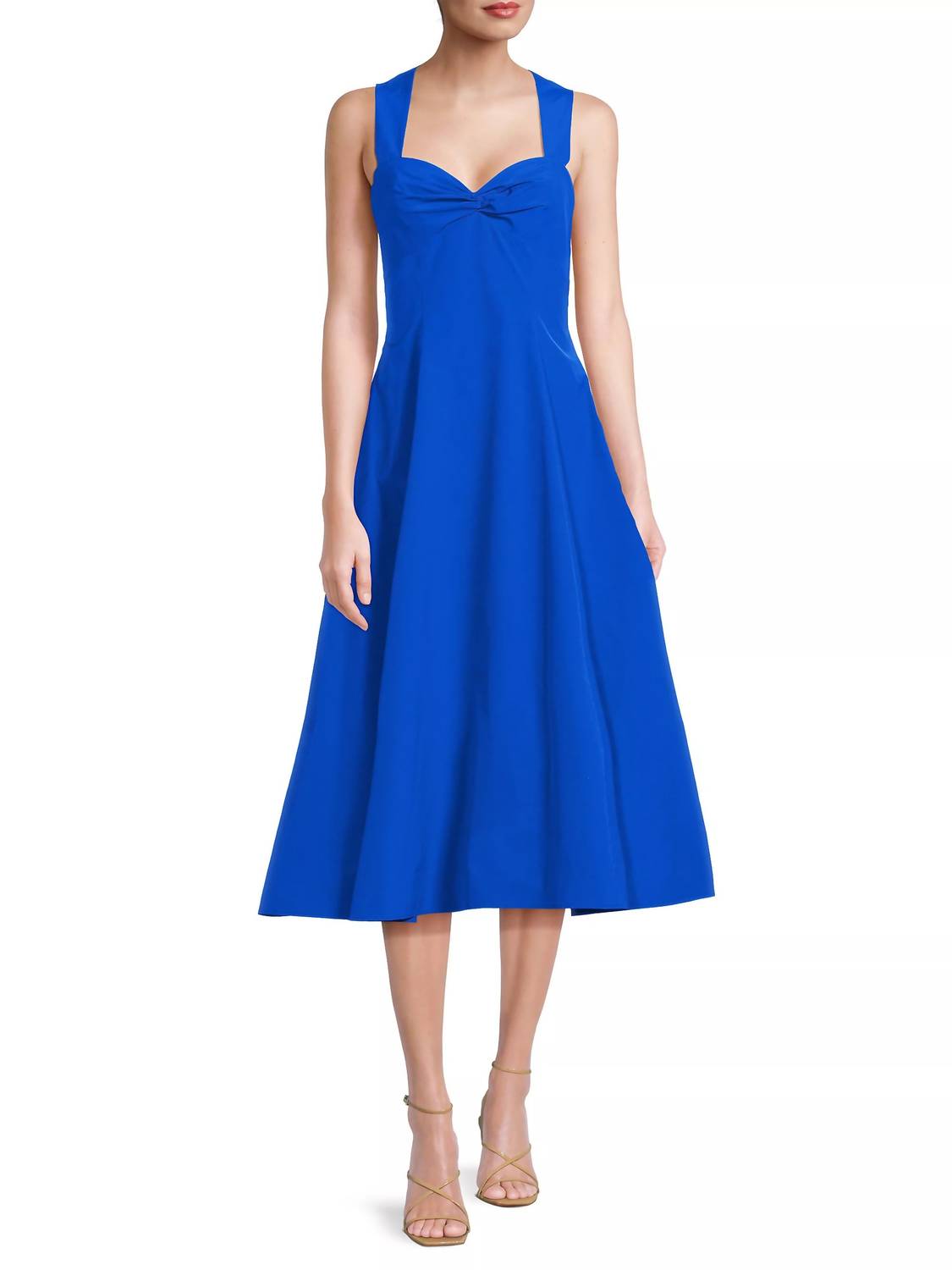 Aidan Mattox - Women's Taffeta Fit And Flare Midi Dress